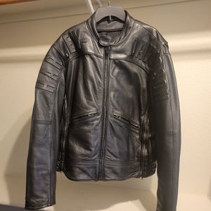Vintage leather harley davidson jacket
